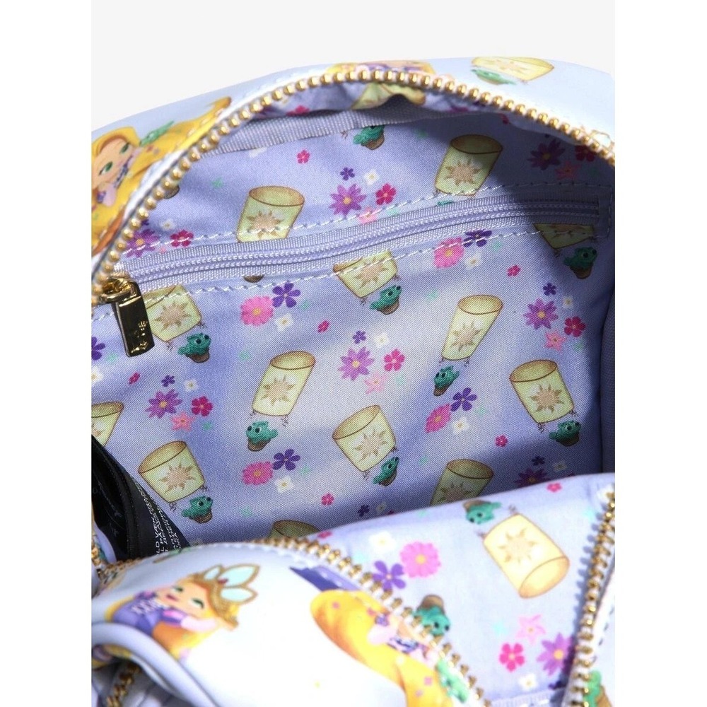 Loungefly Disney Tangled Rapunzel Crossbody Bag Purple - Picture 3 of 3